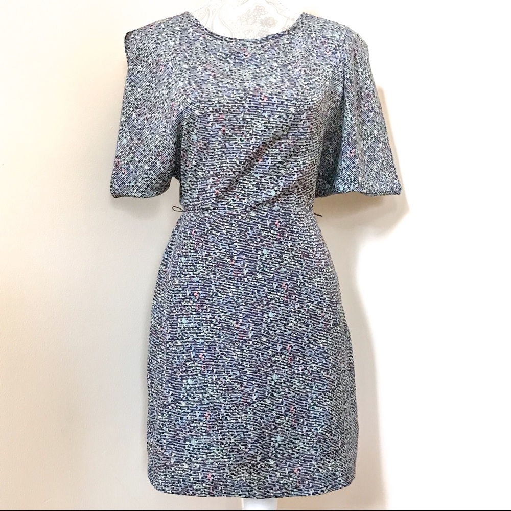 BCBG Generation Printed Cutout Mini Dress Kimono